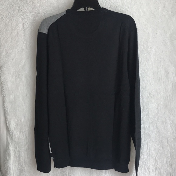 Alfani Mens Sweater Black Size Small Pullover Crew Geometric Pattern $75 - Picture 10 of 14